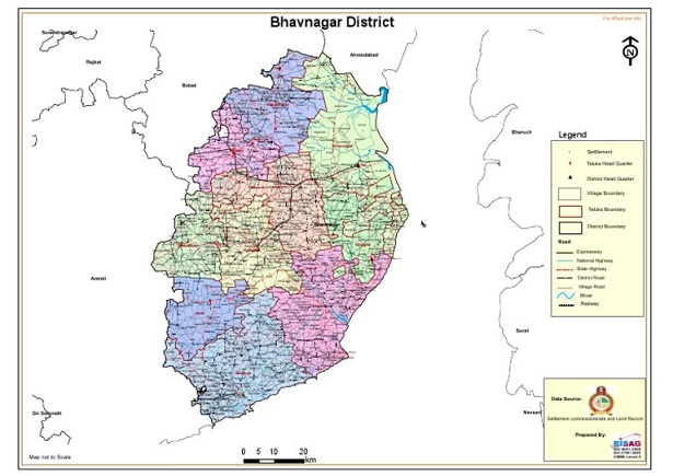 Bhavnagar District Map